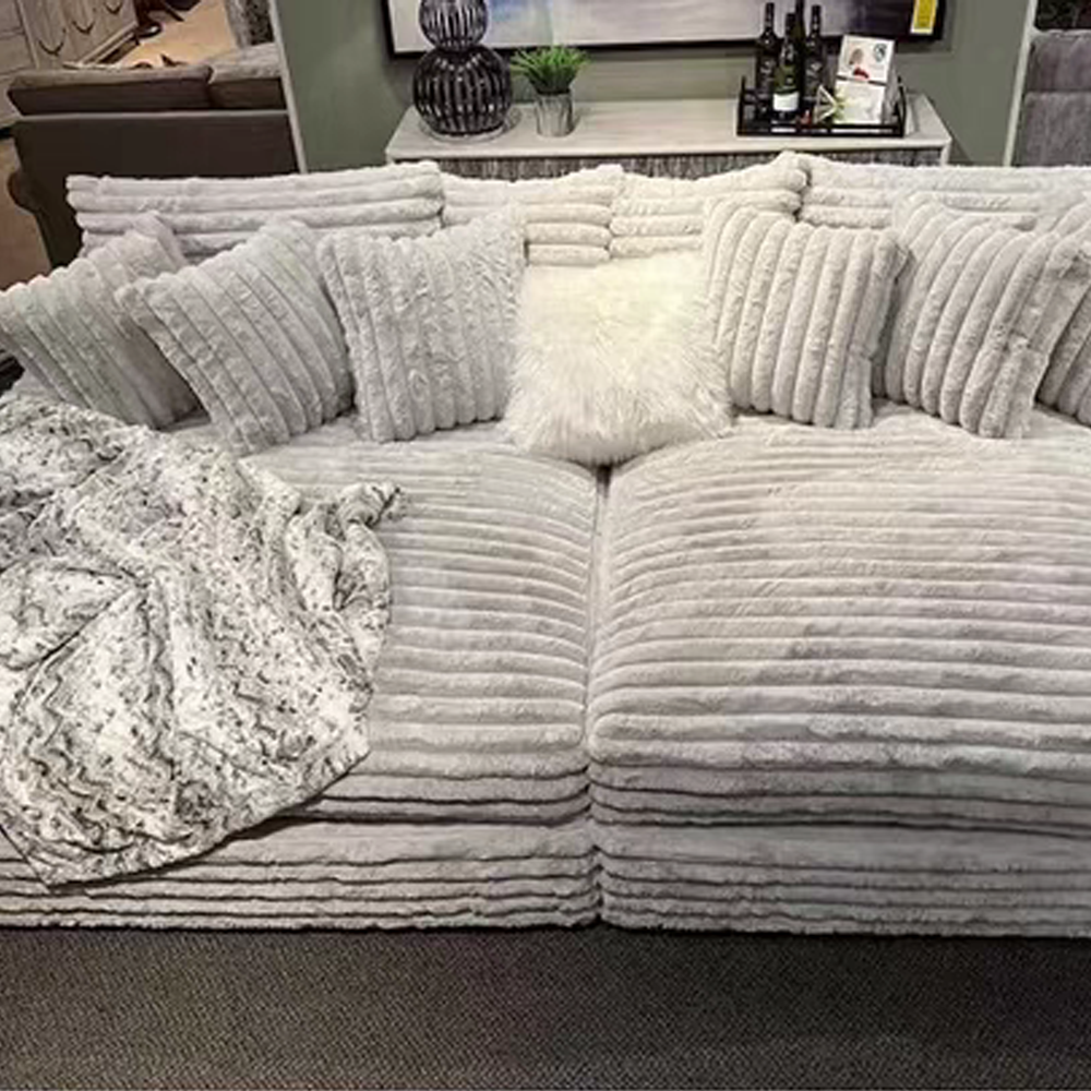 Sharpei Compressed Sofa is made of high polymer compressible sponge, full silk wool wrapping and lamb wool.