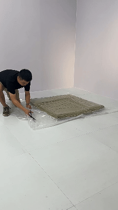Teddy Compressed Sofa Bed Unpack and wait for seconds to complete installation