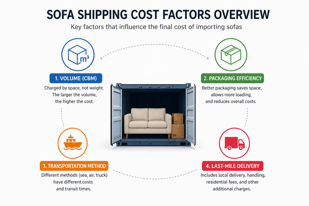 sofa logistics cost structure